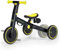 Kinderkraft Dreirad 3in1 4TRIKE, Leicht Rutscher, Laufrad, Zusammenklappbar, ergonomische Sattel, ab 12 Monat bis 5 Jahre, Schwarz