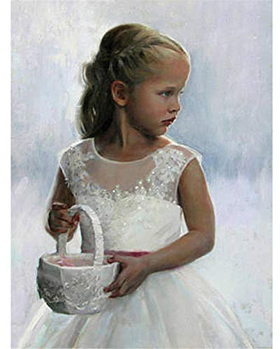 Yingxin34 1500 Teile Puzzle,Kleines Mädchen im weißen Rock Panorama-Puzzle,Erwachsene,Puzzle unterlagen,Mehrfarbig,für die ganze Familie-35x23 Zoll (87 x 57cm)