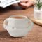 Kreative Keramik-Kaffeetasse, Fat Belly Handwärmer-Tasse, Milch-Teetasse, Geschenk, Neuheit mit Griffen, langlebig, Dicker Bauch, lustig für Schule, Pub, Restaurant, Büro