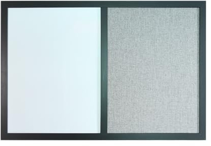 LOOQS Kombinations-Pinnwand – Schwarzer Holzrahmen, magnetisches Whiteboard für das Nachrichten-Memoboard im Home Office (Size : 50x70cm)