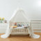 CULASIGN Betthimmel Kinder Moskitonetz, Doppelschichtig Moskitonetz Spitze Baldachin Prinzessin Himmelbett Bettvorhang für Baby Mädchen Kinder