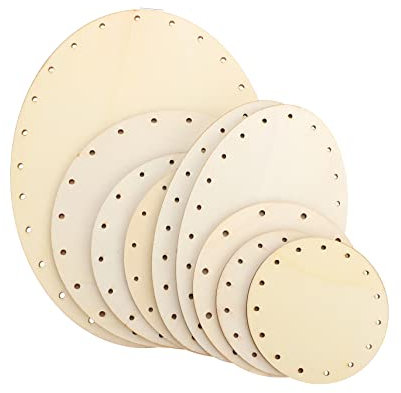 Operitacx 9St poröse Holzspäne geflochtene Körbe Wanddekoration Ovale Türschilder Tragetaschenetiketten Wandhaken dekorativ bastelholz holzdeko Holzspäne selber machen DIY Holzhandwerk