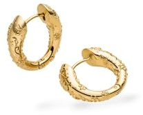 Purelei Vintage Love Creolen – wasserfest | Strukturierte Hoops mit Aloha-Muster aus Edelstahl & 14K/18K Vergoldung | Organischer Vintage-Look mit Hinge-Verschluss