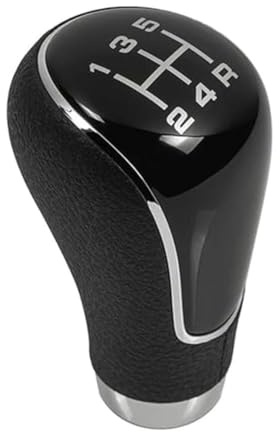 Pomo de palanca de cambios de cuero para Mazda 2 2007-2011, 3 2006-2012, 6 2006-2011, 323 2003-2006, cubierta ergonómica para palanca de cambios de coche