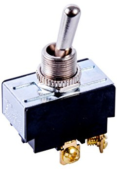 Gardner Bender GSW-14 Electrical Toggle Switch, DPST, ON-OFF, 2 A/125V AC, Screw Terminal