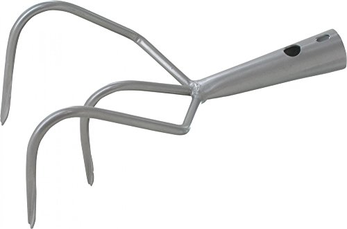 TRIUSO Gartenhacke 3 Zinken Kultivator Grubber Blumenharke Kralle