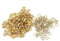 Walfront Ojales Metálicos Remaches Ojales de 100pcs 5mm Ojetes con Arandelas para Decoración de Tarjeta Artesanal de Cuero(Oro)