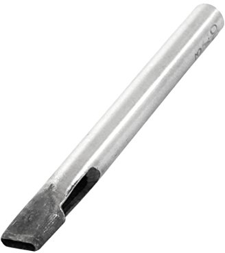 Aexit 3mm Handwerkzeuge x10mm Plastik Flach Oval Form Lederguertel Locheisen Schneidwerkzeuge Locheisensatz Werkzeug