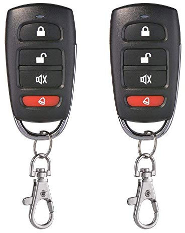 2pcs Universal Garage Door Gate Cloning Remote Control Key Fob 433MHZ Copying Common Fixed and Learning Code Remote Controls