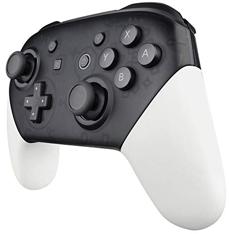 eXtremeRate Griff Case Shell für Nintendo Switch Pro, Matt DIY-Ersatz Grips Hülle Schale Gehäuse Ersatzteile für Nintendo Switch Pro Controller (Weiß)-KEIN Controller