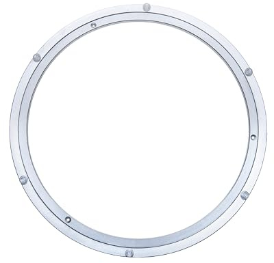 Dailydanny Aluminum Heavy Duty Lazy Susan Rotating Turntable Bearing Swivel Plate Hardware for Dining-Table (18 inch (12mm))