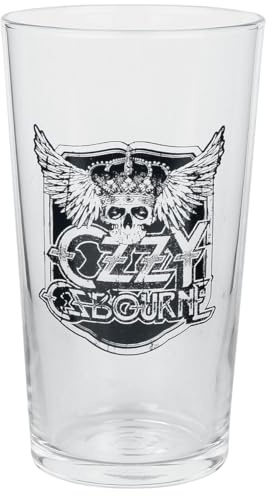 Ozzy Osbourne Crest Unisex Pint-Glas klar Glas 0,5 l Alkohol & Party, Band-Merch, Bands