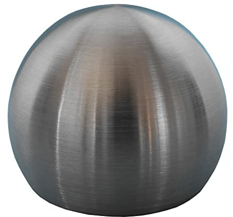 Aufsteckkugel für Rohr 42,4 x 2 mm weiß pulverbeschichtet Kugel rund Endstück Rohrende Edelstahl V2A Handlauf Geländer
