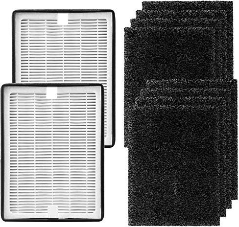 KEYJINIU Air Purifier Replacement True HEPA Filter,Compatible with Levoit LV-H126 Air Purifier, Includes 2 True HEPA and 8 Activated Carbon Pre-Filters Set, LV-H126-RF