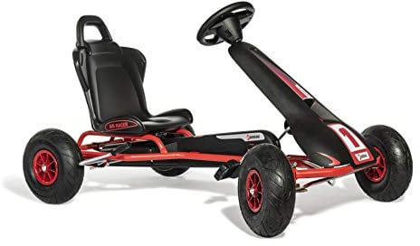 Ferbedo Go AR 8R (Gokart/Kart in schwarz/rot mit Soundlenkrad und Luftbereifung, ab ca. 5-11 Jahre) 112012, Groß