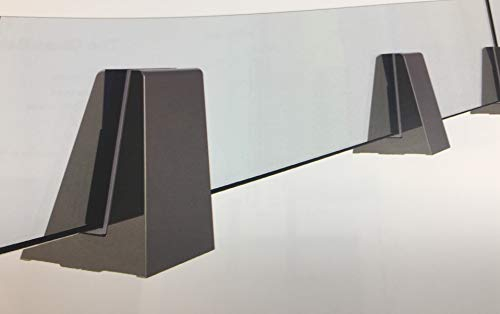 Aluminium Glas Geländer Boden Klemme Ganzglasgeländer Befestigung Anker Fuß 16 mm Glas