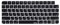 XSKN Tastaturabdeckung aus Silikon für Apple iMac M1 Chip Magic Keyboard mit Touch ID A2449 mit Sperrschlüssel A2450 Tastatur (US-Version, Hebräisches Schwarz)