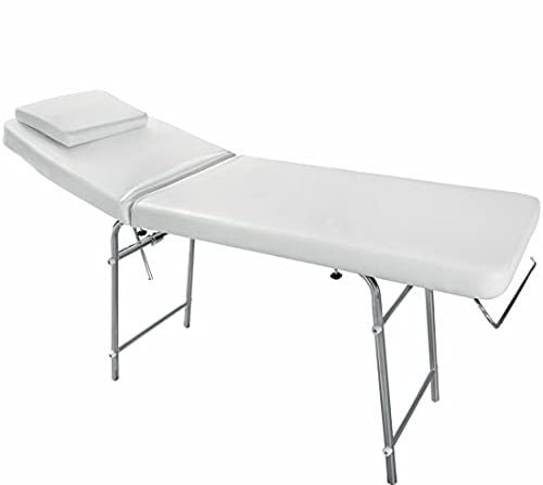 Professionelle feste Behandlungsliege Massageliege mit verstellbarem Kopfteil und Rollenhalter