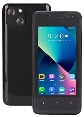 Dpofirs SIM Free Android Smartphone, 4.66 inch HD Screen Dual SIM Unlocked Mobile Phone 1GB +8GB and 128GB of Expandable Internal Memory, 3 Card Slots Design(Black)