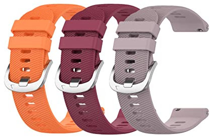 Muovrto 18 mm Armband für Garmin Forerunner 255S /Venu 2S /vivoactive 4S, 22 mm Breite Sportarmband silikon Ersatzarmbänder für Garmin forerunner 255/Venu 2/ Vivoactive 4