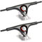 FunTomia 2 Stück Aluminium Longboard Truck Trucks Achsen/Achsstiftbreite: 245mm / Hängerbreite: 180mm / Winkel 50° (schwarz Silber)