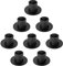 Gute 8 Stück Schwarze Kerzenhalter, Kleiner Kerzenhalter aus Metall, Tischdekoration für Zuhause, Weihnachten, Hochzeit, Geburtstagsgeschenke, Packung mit 8 Kerzenhaltern (Rund)