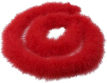 2 m Weihnachtsbaum-Feder-Boa-Band, flauschige Girlande, Boa-Band, Streifen, weiße Boa-Federstreifen für Weihnachtsbaum, Party, Girlande, Dekoration
