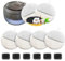 6+6 Stück Trinkbrunnen Katzen Ersatzfilter, Filter Katzenbrunnen für 84 FL oz/2.5L Trinkbrunnen für Katzen und Hunde, mit Kohlefilter und Schaumfilter(praktisch)