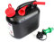 Jerrycan 5 L Avec Sicherheits-Einfüllsystem Dispositif Verseur Vert pour Huile Ou de Chaîne Bidon Admission Kinder-Sicherheitsverschluss Diesel Essence E10+E85 Tronçonneuses Tondeuse à Gazon Voiture