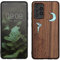 kwmobile Hülle kompatibel mit Samsung Galaxy A52 / A52 5G / A52s 5G Hülle - Holz Case - Handy Cover - TPU Handyhülle in Dunkelbraun Perlmutt-Fee