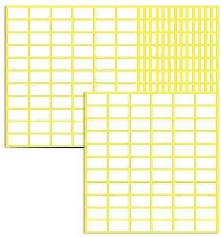 990 Pcs Matte White Label Stickers, 15 Sheets 13x30 mm Small Sticky Labels to Write On Price Tags Stickers Name Labels Address Labels for Jars Boxes File Folders Envelopes School Office Kitchen