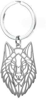 ARFUKA Schlüsselanhänger Hollowed Out Wolf Anhänger Autoschlüsselanhänger Schlüsselringe Schlüsselbund Keychain Geburtstaggeschenke Valentinstaggeschenk