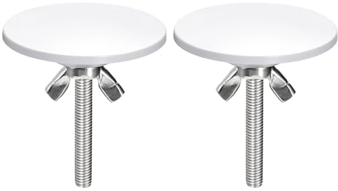 QUARKZMAN Tapones para Agujeros de Fregadero de Cocina, 2 Unidades - Tapón de Aleación de Zinc para Agujero de Grifo, Tapón para Dispensador de Jabón (Blanco)