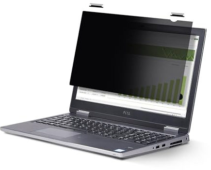 StarTech.com 16-inch 16:10 Flip-Up Privacy Screen with Touch, Laptop Security Shield, Anti-Glare Blue Light Filter