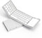 seenda Faltbare Bluetooth Tastatur mit Touchpad, Funktastatur Klappbar Wiederaufladbar mit Trackpad für Smartphone Tablet Laptop PC/Windows Android iOS Mac DE QWERTZ, Weiß&Silber