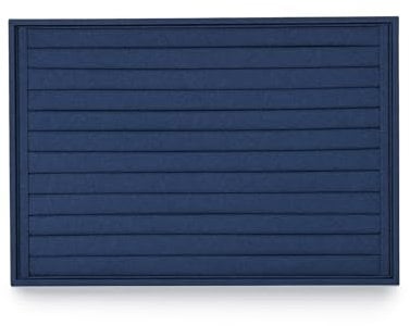 Oirlv Blu Vassoio in Microfibra Per Gioielli, Porta Orecchini, Anelli