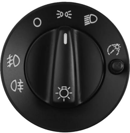 Conpert Scheinwerferschalter für VW Golf IV Octavia I 1U, für Audi A3 8L1, Scheinwerfer Nebelscheinwerfer Schalter 1U0941531A/3B0941531A