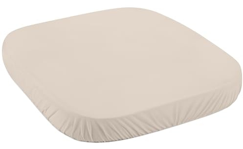 Waldin Spannbettlaken, Babybett 7in1, Jersey Baumwolle | Klein 73 x 73 cm, Farbe Champagner, Oeko Tex zertifiziert, Rutschfest, Waschbar bei 40 °C