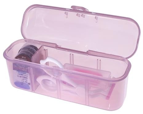 DIY Daily Contact Lens Organizer Case kit with Contact Lens Wearing Aids, Disposable Daily Contact Lens Eyelid Stretcher Remover & Tweezer Storage 6-24PCS lenses for Travel Outdoor Daily Colored Lens