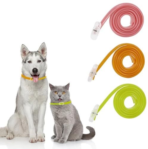 BKEPDY Collare Antiparassitario Cani Protegge dal Rischio della Leishmaniosi Collare Contro Pulci Zecche e Zanzare 62cm Regolabile Tutte le Taglie 100% Naturale