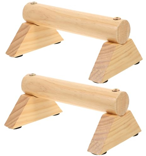 WHAMVOX 1 Satz Bauchtrainingsplatte Fitnessgeräte Holz Bauchtrainer Liegestützstangen