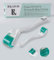 Derma Roller 0,5 mm, 540 aiguilles en acier de 0,5 mm, REAL LUVIXA rouleau à barbe, rouleau à micro-aiguille pour la peau et les cheveux, utilisation pour hommes et femmes (Vert - Blanc - Titan)