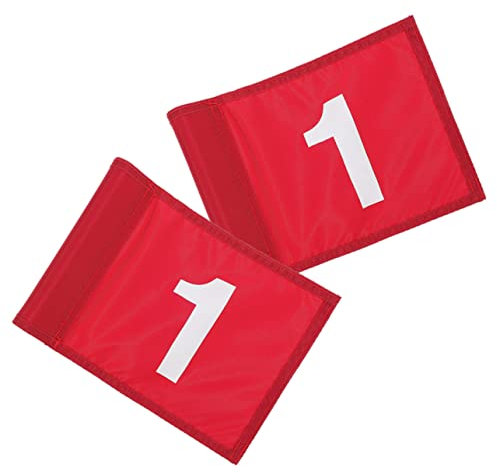PAMINGONO 2pcs Golf Flags for Golfing Tools Putting Flags for Golf Swing Training Aid