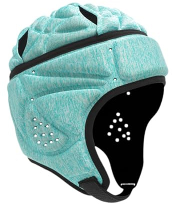 Pegciuho Rugbyhelm, Footballhelm, Atmungsaktiv, Schutzkappe für Training, Wurftraining, Flag Football, Erwachsene, GrÜn