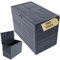 NOVECRAFTO Plastic Garden Storage Box 190L With Lid - Waterproof Outdoor Storage Box 17x30x21in (44x78x55cm) - Weather Resistant Spacious Chest with Woodgrain Pattern - Anthracite Grey Color