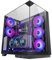 MARS GAMING MC-3GF, Case da Gioco ATX, Triplo Vetro Temperato, 2X Ventole ARGB Posteriori da 120 mm, Supporto verticale per Schede Grafiche, PC Tower Raffreddamento a Liquido fino a 360 mm, Nero