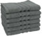 Veluna Home Premium Handtuch Set 100% Baumwolle Handtücher (40x70 cm) | Oeko-TEX Zertifiziert (Grau, 6er-Pack)