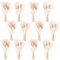 Larber 12 Stück Mini Getrocknete Blumenstrauß Mini Trockenblumenstrauß Trockenblumenstrauß Klein Boho für Fotografie Fotorahmen Wohnkultur Hochzeiten Parteien und Andere Gelegenheiten Dekor