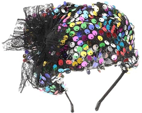 Pailletten Fascinator Hut für Damen, Retro Haarreif Elegant
