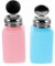 Yardenfun 2pcs Push-Type Solvent Dispenser Bottle Static Safety Refillable Liquid Container for Lab Wash